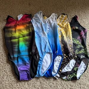 5 GK gymnastics leotards